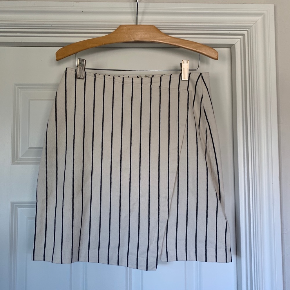 Madewell Pin Stripe Skirt